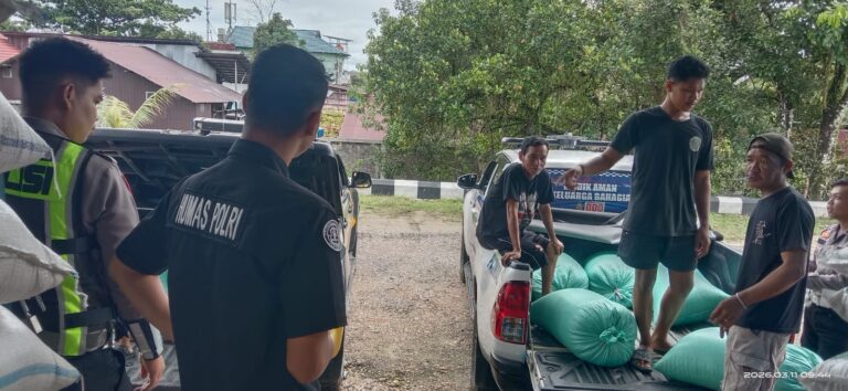Panen 1,5 Ton Jagung, Polres Gunung Mas Salurkan Hasilnya ke BULOG