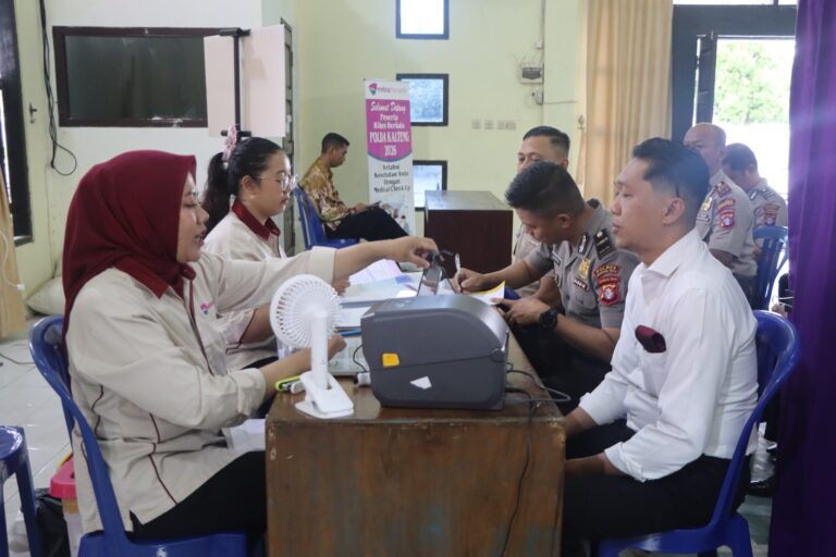 Polres Gunung Mas Laksanakan Rikkes Berkala untuk Jaga Kesehatan Personel