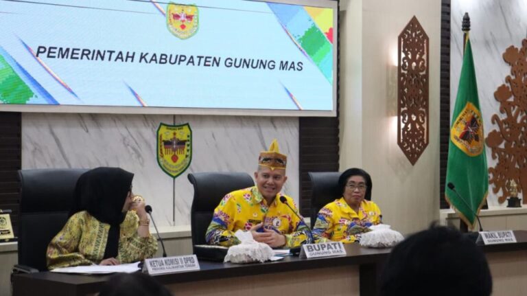 Bupati Gunung Mas Terima Kunjungan Kerja Komisi II DPRD Kalteng