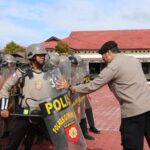 Siap Hadapi Gangguan Kamtibmas, Polres Gunung Mas Intensifkan Latihan Dalmas