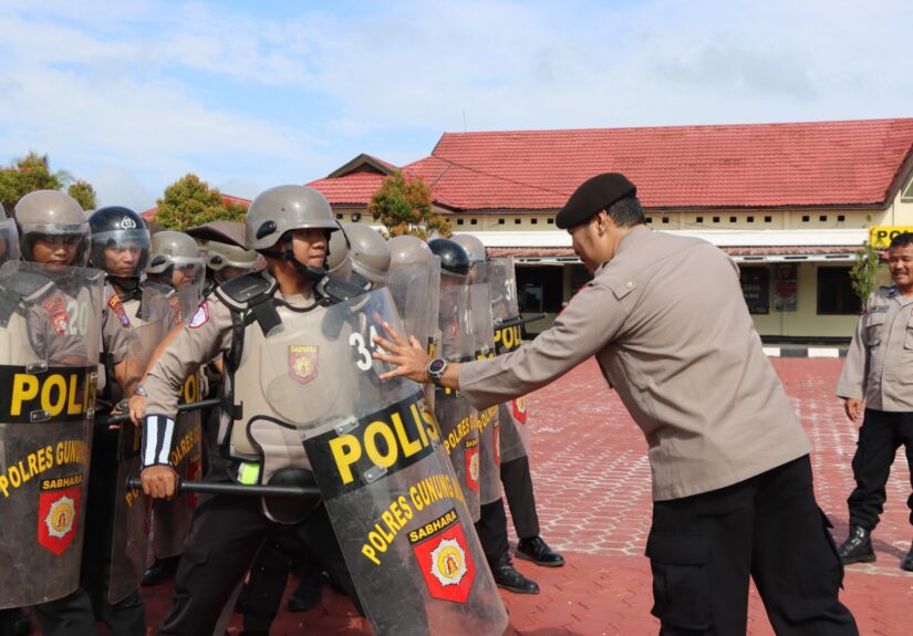 Siap Hadapi Gangguan Kamtibmas, Polres Gunung Mas Intensifkan Latihan Dalmas