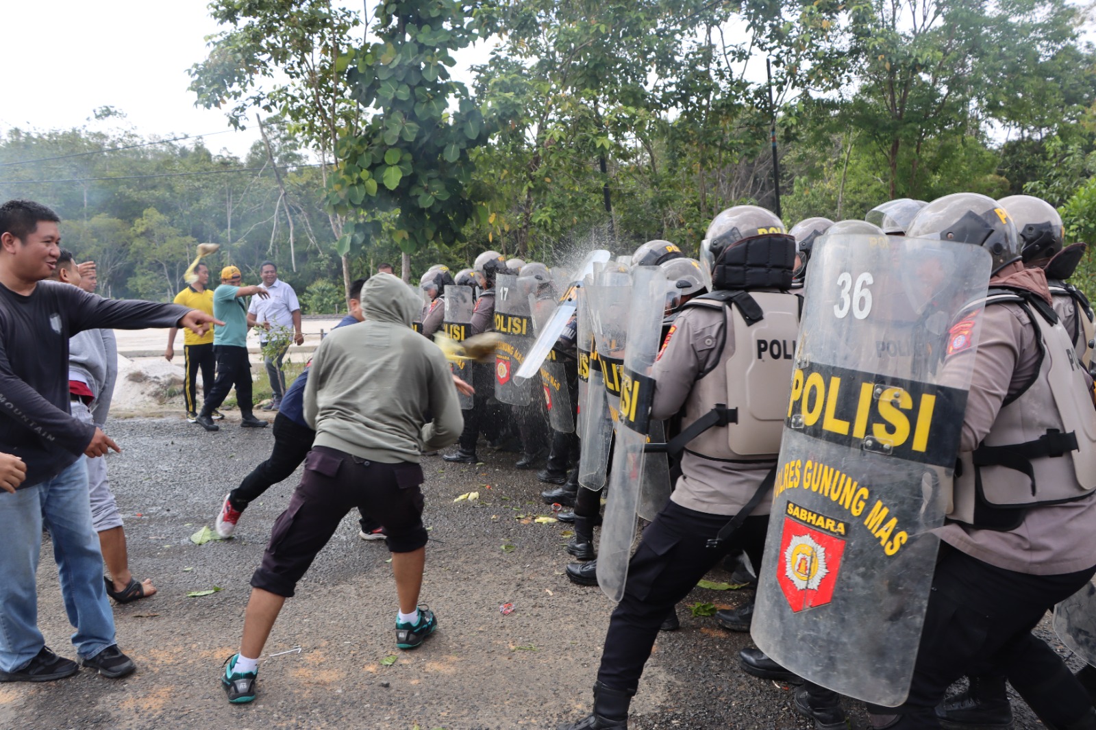 Polres Gunung Mas Asah Kesiapan Personel, Simulasi Konflik Sosial Digelar Intensif