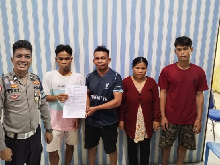 Satlantas Polres Gunung Mas Selesaikan Laka Ganda Lewat Restorative Justice, Kedua Pihak Sepakat Berdamai