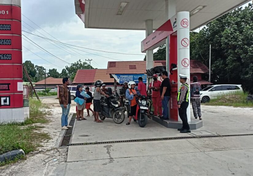 Polres Gunung Mas Tingkatkan Pengawasan SPBU dan Antrean BBM