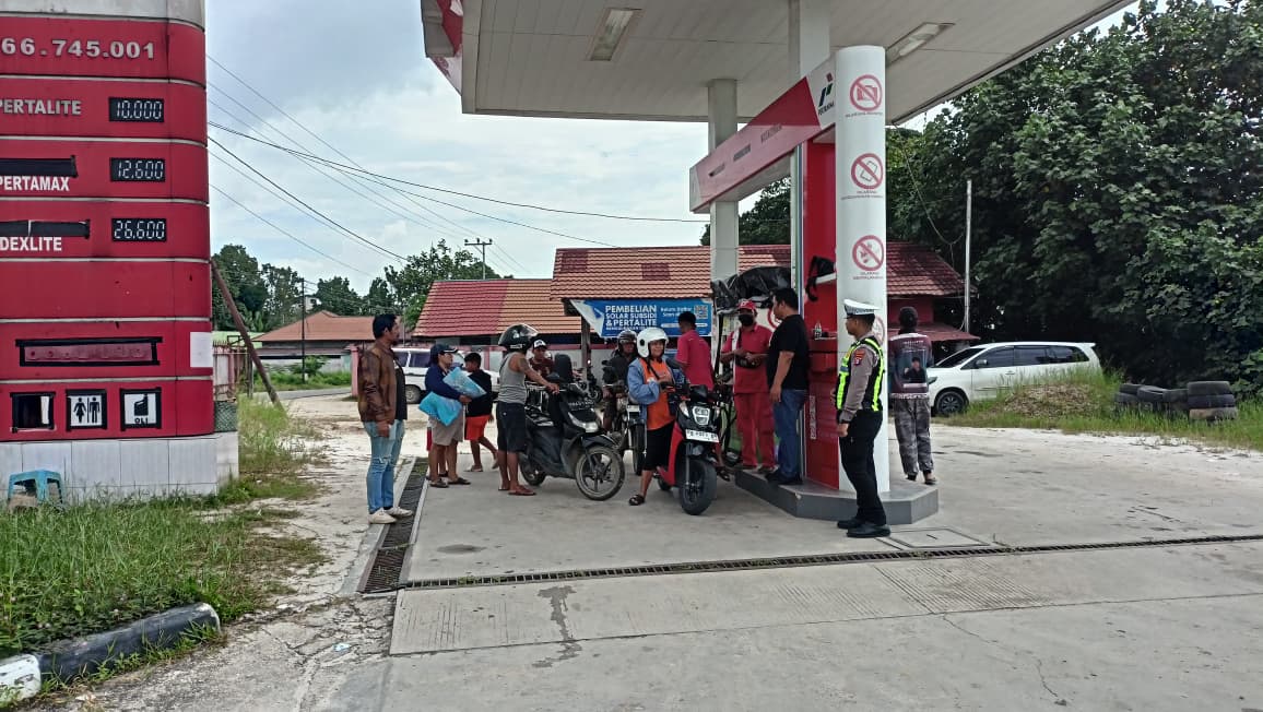 Polres Gunung Mas Tingkatkan Pengawasan SPBU dan Antrean BBM