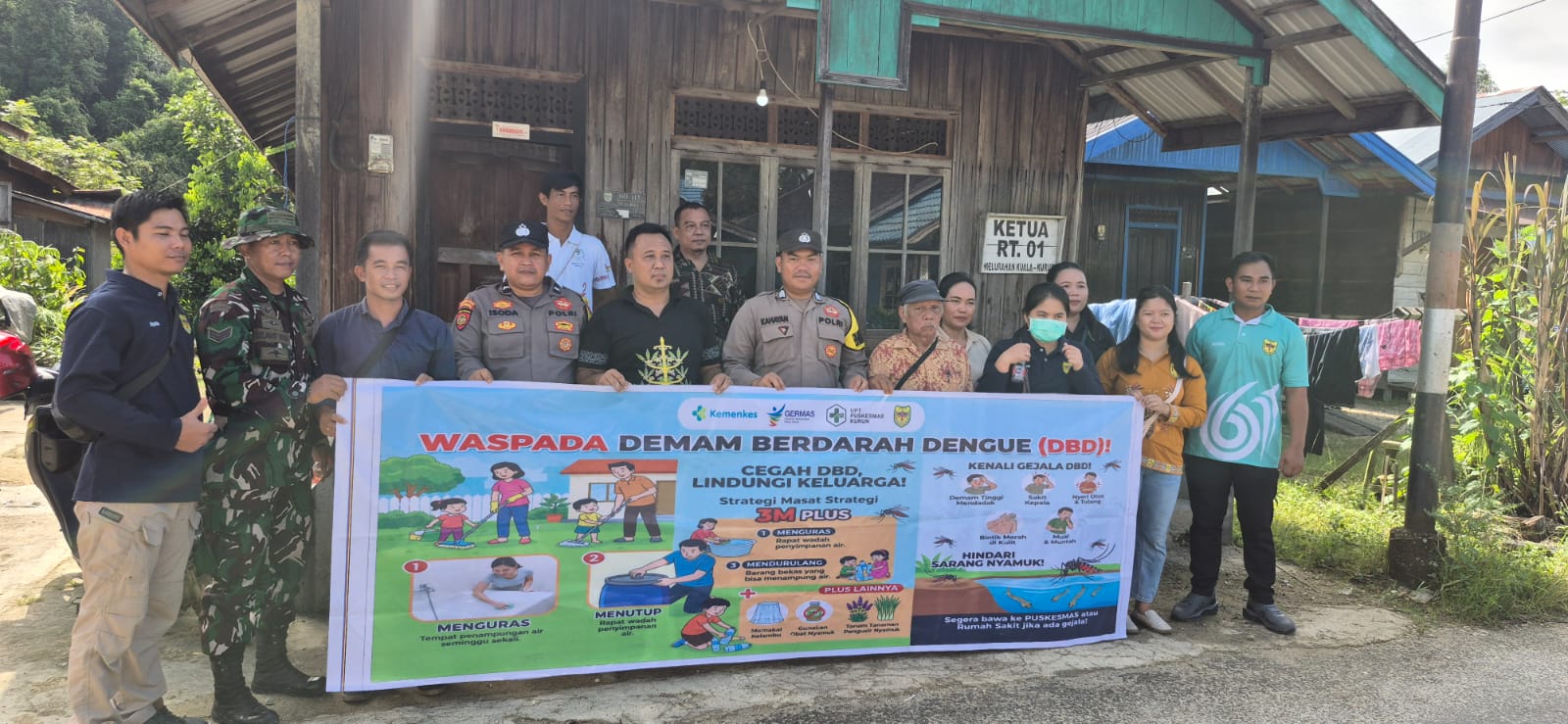 Sinergi Polri, TNI dan Dinkes Gunung Mas Perkuat Upaya Pencegahan DBD