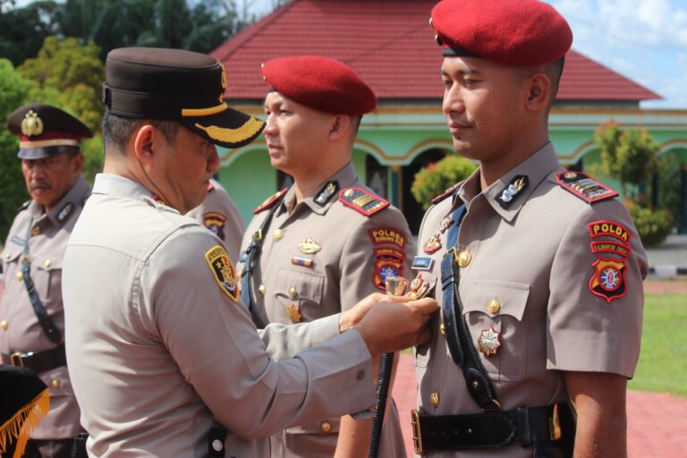 Sertijab di Polres Gunung Mas, Sejumlah Pejabat Utama Resmi Berganti