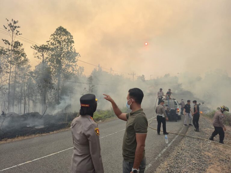 Sinergi Polri-BPBD-Damkar, Karhutla di Jalur Tewah-Kurun Berhasil Dipadamkan